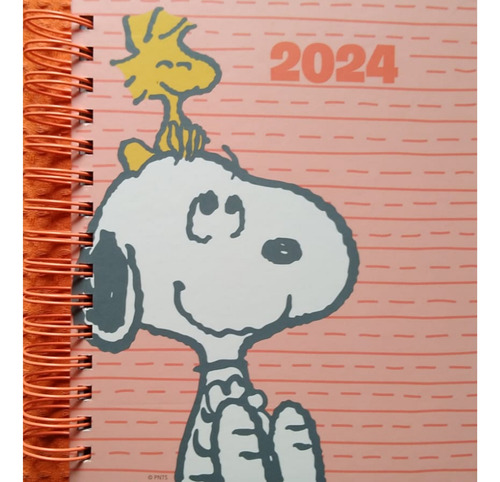 Agenda 2024 Snoopy Naranja