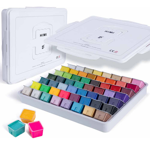 Set Himi Gouache 56 Colores / 30gr (estuche Blanco)