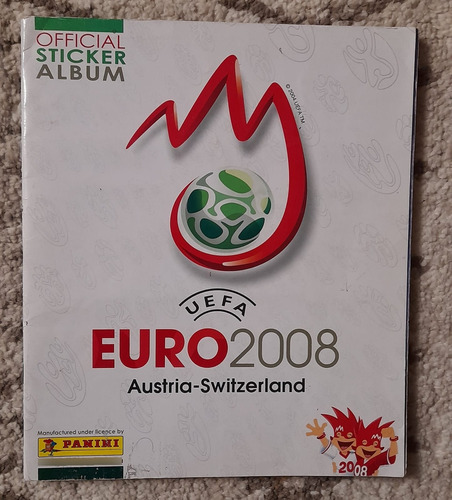 .- Album Futbol Euro 2008 Panini Completo Pegado