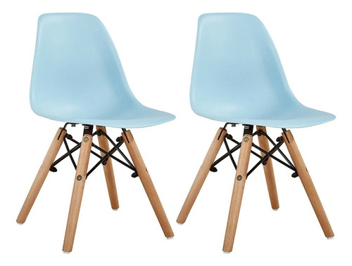 Set * 2 Silla Eames Kids Infantil Niños Madera- Alto Impacto