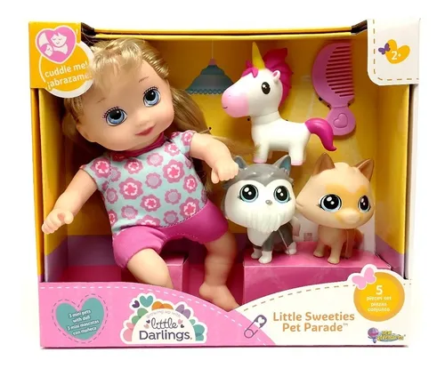 Mu eca Con Perrito Gatito Y Unicornio 6424 Canalejas