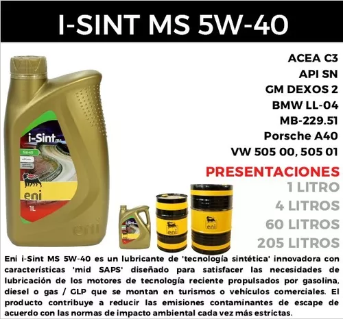 Garrafa de Aceite 5W-40 de Motor a Diesel Original VW