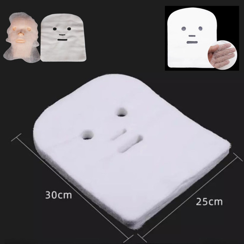 Gasa Facial 100pz Mascarilla De Gasa Ideal Para Jelly Mask Tipo De Piel Todo Tipo De Piel