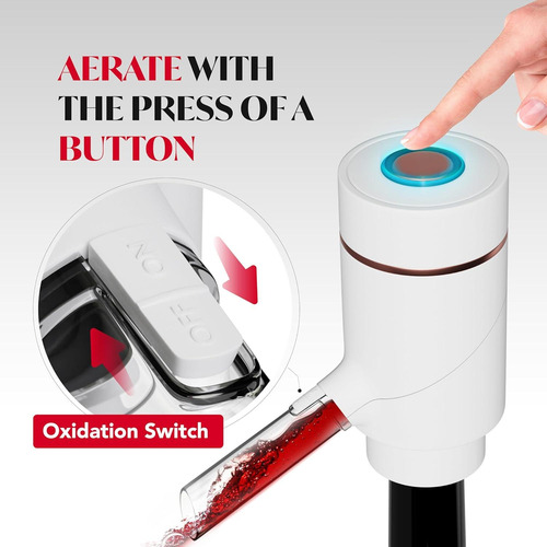 Dispensador De Vino Eléctrico Vin Fresco - Aerador 750ml