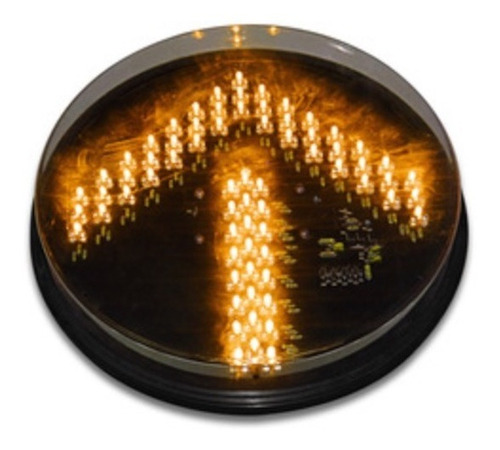 Lampara Led Para Semaforo Vial De 300mm Flecha Color Ámbar