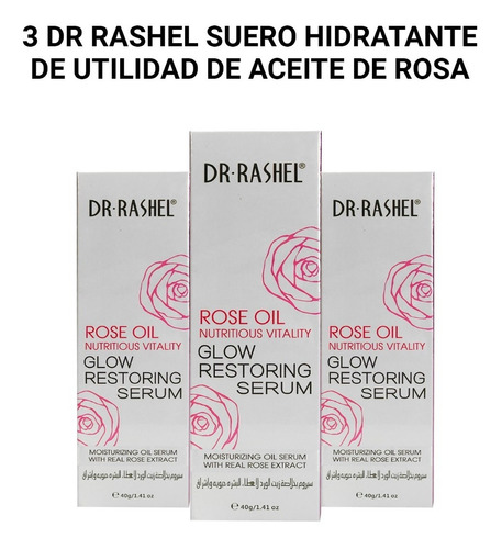 3 Dr Rashel Suero Hidratante De Utilidad De Aceite De Rosa 