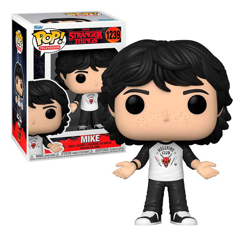 Funko Pop Mike #1239 Stranger Things Serie Netflix Original Funko Mike Stranger Thing Autografo Diego Becerril