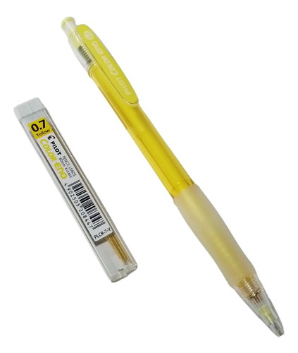 Portaminas Pilot Color Eno 0.7 Mm + Tubo De Minas Color Color Amarillo