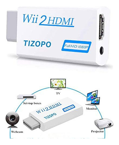 Wii A Hdmi Tizopo Converter, Wii Hdmi Adapter, Output...