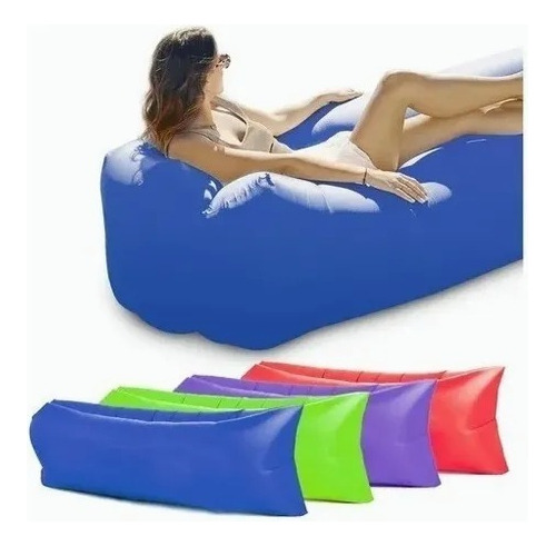 Cama Sillon Sofa Inflable Portatil Playa Colchon Descanso