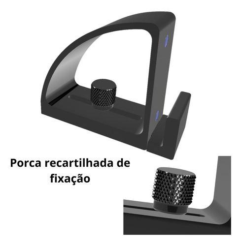 Kit De Suportes De Mesa E Rack Para Tv / Monitor Ajustável