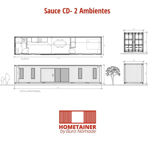Imagen 3 de 10 de Casas Container Lista Para Vivir Hometainer