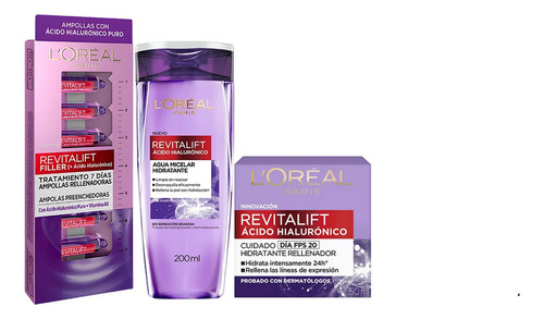 Pack Loreal Crema + Ampolla + Agua Micelar - Original Regalo
