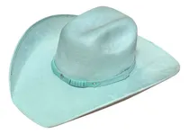 Comprar Sombrero Vaquero Para Mujer Moda Texana Gamuza Turquesa Turquesa M
