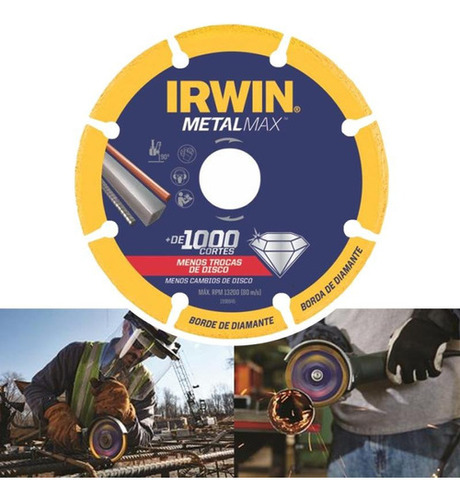 Disco De Corte 4.3/8 Pol (110 Mm) Metalmax Irwin