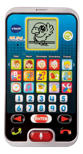 Teléfono Vtech Para Aprendizaje De Llamadas Y Chat, Negro