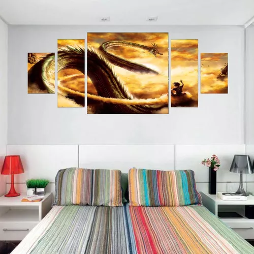 Dragon Ball Z - Quadro Decorativo Son Goku Super Saiyajin - Zona Criativa