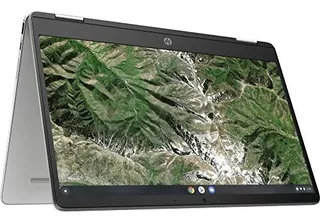 Laptop Chromebook Hp X360 14'' Intel Celeron 4gb 64gb -plata