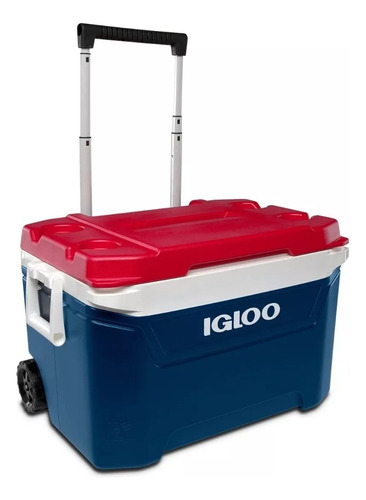 Hielera Rodante Igloo Sunset Roller Azul 60qt 56 L 94 Latas