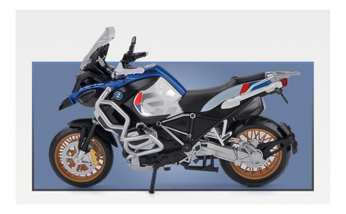 Bmw R1250gs Miniatura Metal Moto Turismo Con Luces Y Sonido