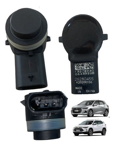 Sensor De Estacionamento Gm Onix Tracker Preto 2020 A 2022