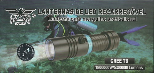 Imagem 4 de 8 de Lanterna De Mergulho Recarregável Jyx Jy-8856 800000w T6