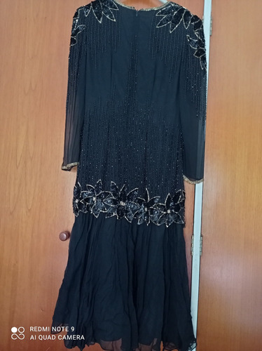 Vestido De Fiesta Negro, Usado, Excelente Estado. Talla M