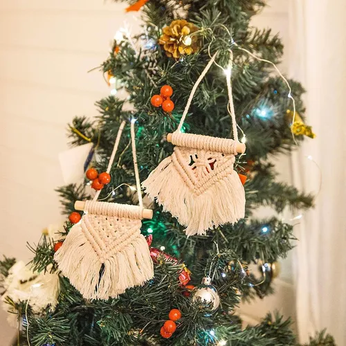 Macrame Conjunto Colgante De Pared De Ornamentos Lindo...