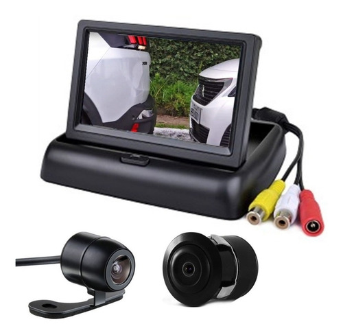 Tela Monitor Veicular 4.3 Vídeo Lcd+ Camera Ré*