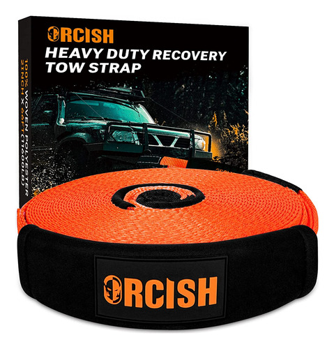 Orcish Recovery Strap, Heavy Duty Tow Strap, 2  X 66ft Tr...