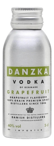 Miniatura Vodka Danzka Grapefruit 50ml (aluminio)