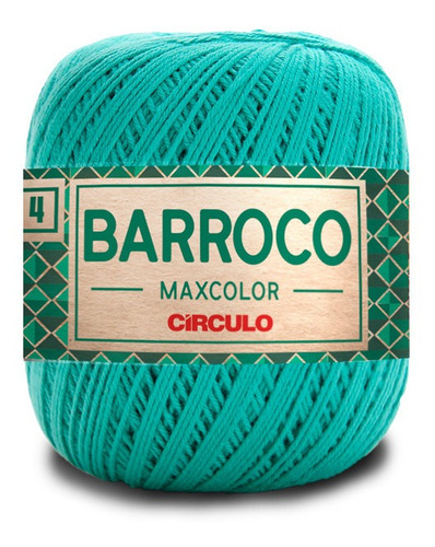 Barroco Maxcolor 4 Fios 200gr Kit 03 Un Linha Crochê Tricô Cor Tiffany