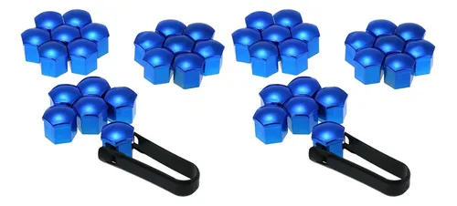 B 40 Juegos De Cubierta De Orejeta De Cromo Para Rueda,
