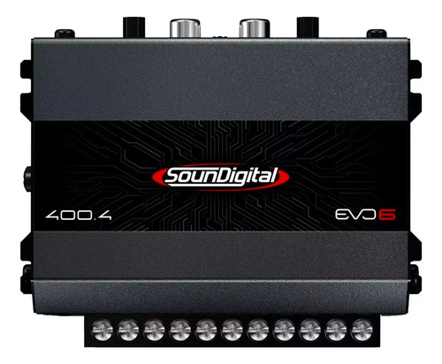 Módulo Amplificador Sd400 Digital 400w Rms 4 Canais 2 Ohms