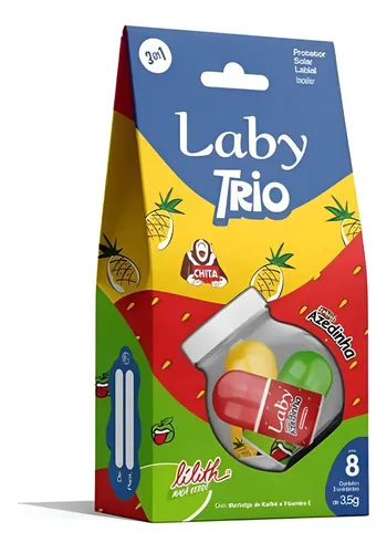 Protetor Labial Laby Trio Fps 8 Incolor | MercadoLivre