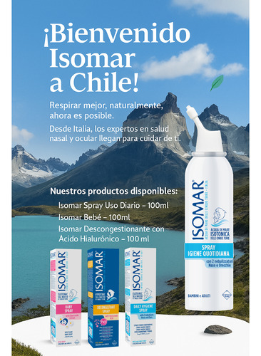 Isomar Descongestionante Nasal Uso Diario 100ml Envio Rapido