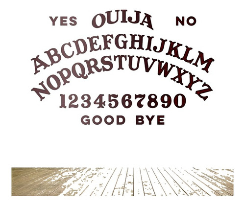 Vinilo Adhesivo Sticker Decorativo Pared Tabla Ouija 90x57cm