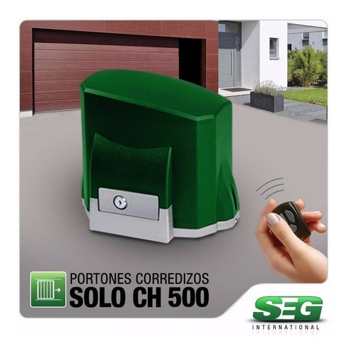 Kit Motor Electrico Seg Portón Corredizo Ch 500kg Automatico