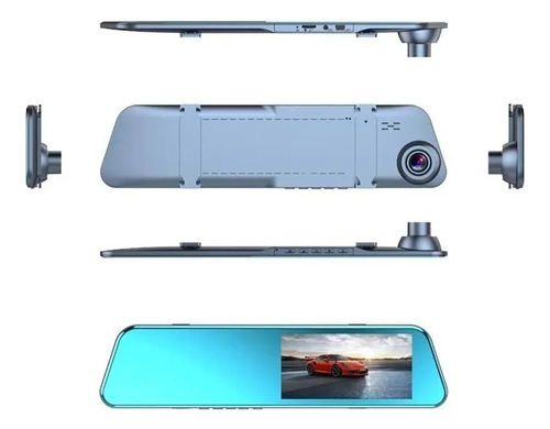Pantalla 4.89in Hd1080p Táctil Cámara Espejo Retrovisor Dvr