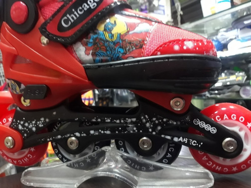 Patín Chicago En Línea Niño Recreativo Con Freno Accesorios