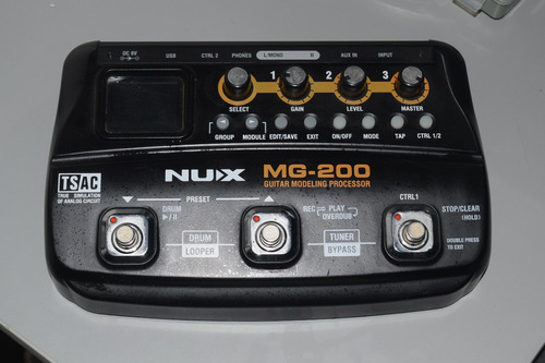 Nux- 200 Guitar Modeling Processor Usado Funcionando Bien