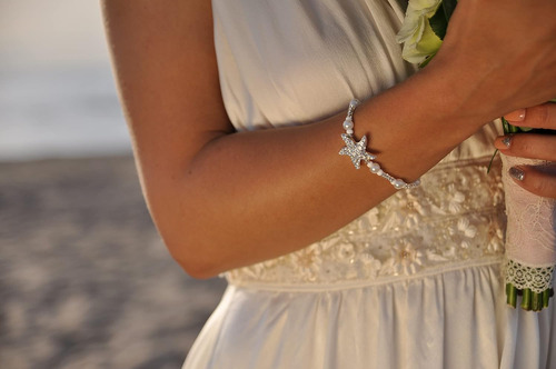 Pulsera De Boda Playa De Barmine Bermuda, Joyería Nupc...