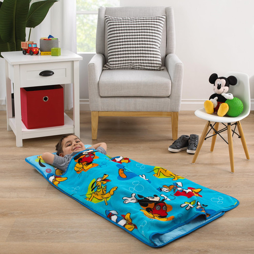 Toddler Nap Mat Disney Mickey Mouse Blue, Red, Green