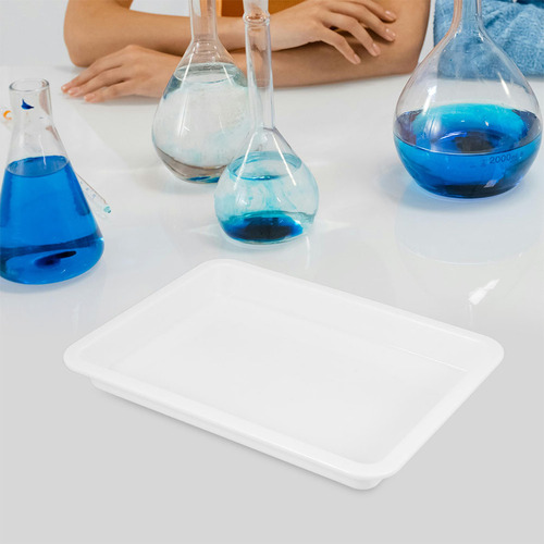 Bandejas De Laboratorio De Plástico Para Servir, 4 Unidades,