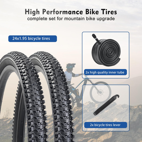 Neumáticos De Bicicleta Plegables 26x1.95 Y 24x1.95 Para Mtb 24x1.95-2