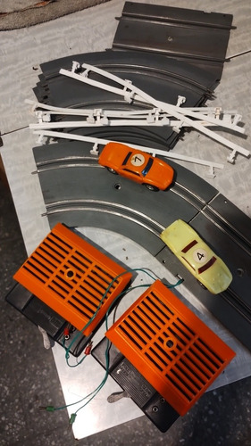 Pista Scalextric A Pilas Años 70 Buen Estado Completa S/caja (Usado)