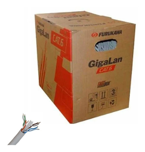Imagen 3 de 8 de Cable Utp Furukawa Multilan 305m Cat 6e Interior 100% Cobre
