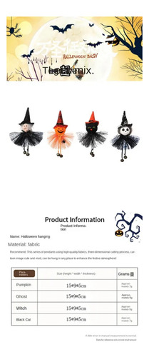 Colgante Halloween Con Forma Calabaza, Fantasma, Bruja