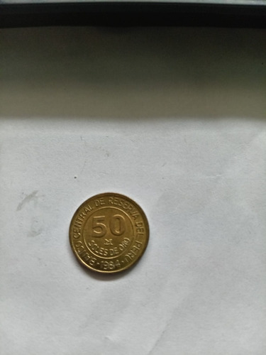 Vendo Moneda De 50 Soles De Oro Peru 1984