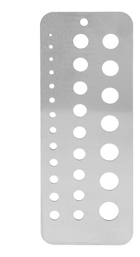 Calibrador De Acero Inoxidable, Tamaño De Broca A Cuadros, P